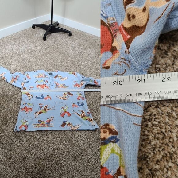 Nick & Nora Cowboy Western Pajamas Y2k Size Medium - Picture 16 of 17